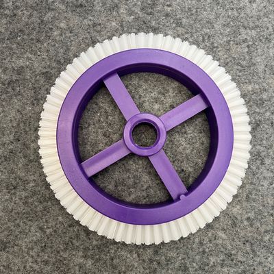 주문 스텐터 기계 부품 몬포트 가공 작은 브러쉬 휠 내부 다이아 22mm 흰색 나일론 머리카락 online manufacture