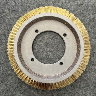 주문 774 타입 브러시 바퀴 스텐터 기계 부품 내부 지름 100mm Ss 와이어 헤어 구리 접착 online manufacture