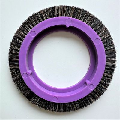 주문 Bruckner 브랜드 Stenter Machin 부품 브러시 휠 보라색 바디 강모 브러시 돼지 털 소형 유형 online manufacture