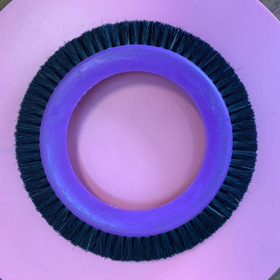 주문 Finsihing Machine Spares Stenter Brush Bruckner Small Type Purple Body Black Bristle Material 온라인 제조