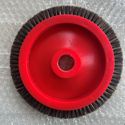 몬포트 스텐터 기계 부품 빨간색 작은 붓 바퀴 검은 나일론 머리 플라스틱 몸 22mm 내부 디아