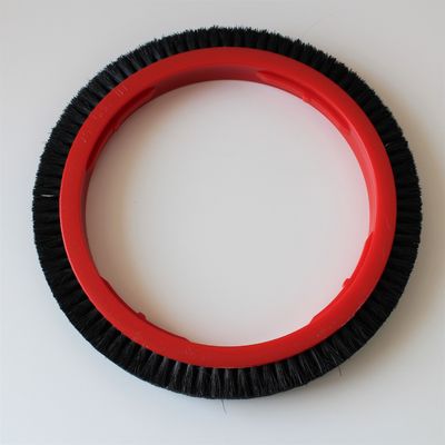 Stenter 기계는 여분의 솔 바퀴 167mm Inder Dia 검정 강모 돼지 머리를 끝내는 Monforts를 분해합니다
