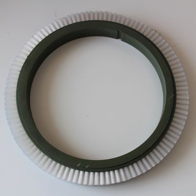 Stenter 기계는 여분의 솔 바퀴 167mm Inder Dia 검정 강모 돼지 머리를 끝내는 Monforts를 분해합니다