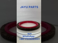 몬포스 스텐터 기계 부품 빨간색 플라스틱 몸 붓 바퀴 검은 빗자루 돼지 털 220mm 외면